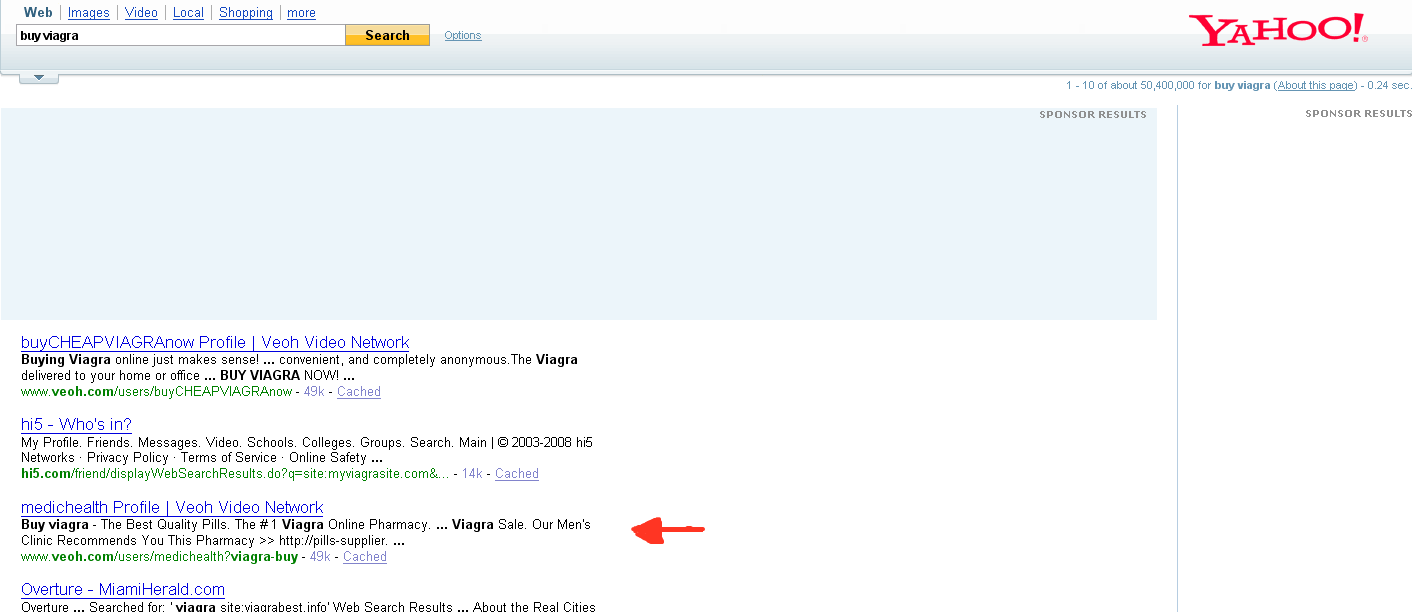 Yahoo buy Viagra Search Result