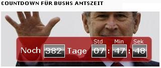 Bushs restliche Amtszeit, counter